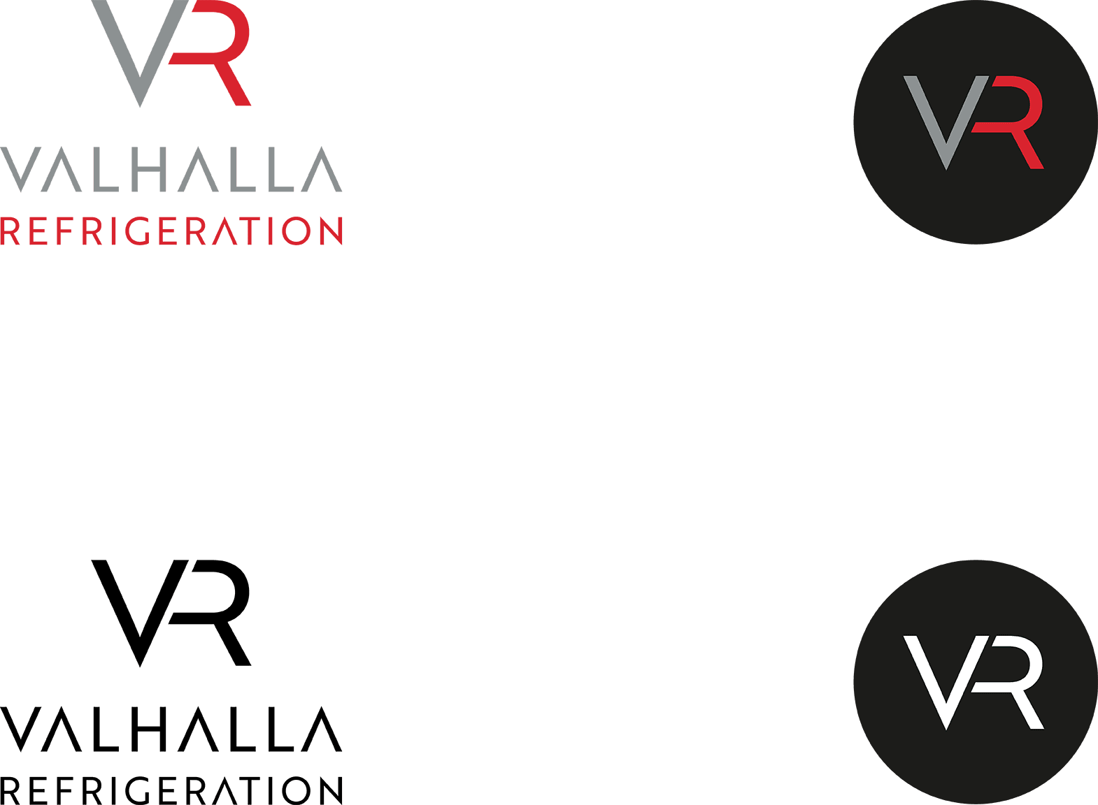 Valhalla Refrigeration in Castlegar B.C. the West Kootenays, logo design and brand guidelines