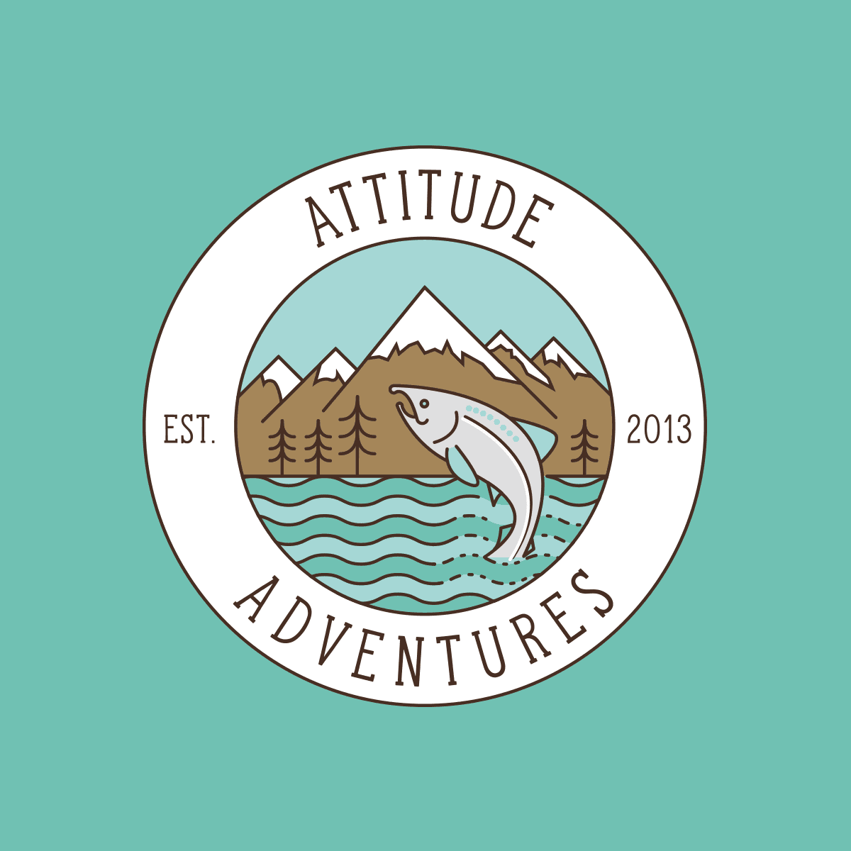 Logo design & brand identity for Attitude Adventures in Victoria BC