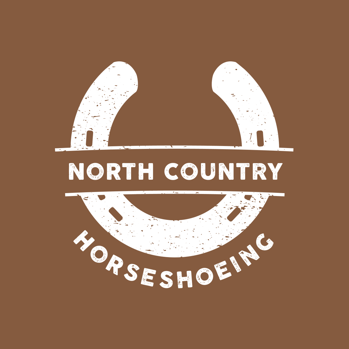 Logo design and brand identity for North Country Horseshoeing in Northern BC