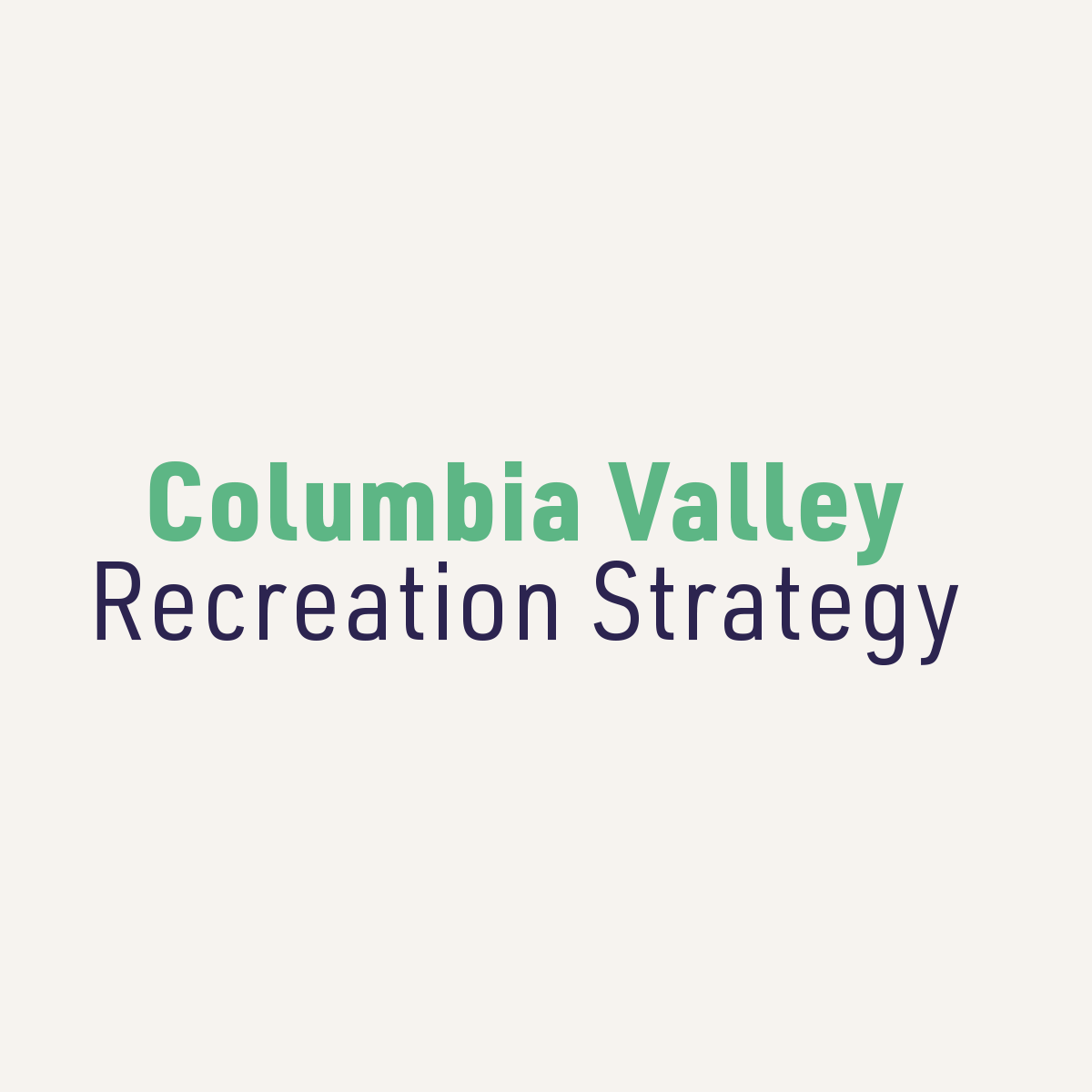 Columbia Valley Recreation BC logo design & brand identity.